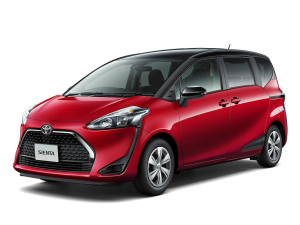 Коврик в багажник Toyota Sienta II 2015-2021 (правый руль) 7 мест