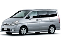 Коврики из экокожи 3D Nissan Serena II (C24) 2000-2005 (правый руль 7 мест)*
