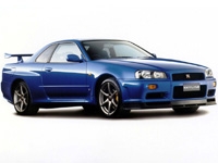Коврики из экокожи 3D Nissan Skyline R34 (правый руль) 1998-2002