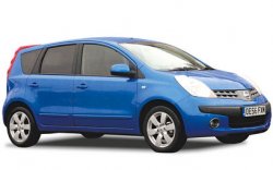 Коврики из экокожи 3D Nissan Note I (правый руль) 2005-2014